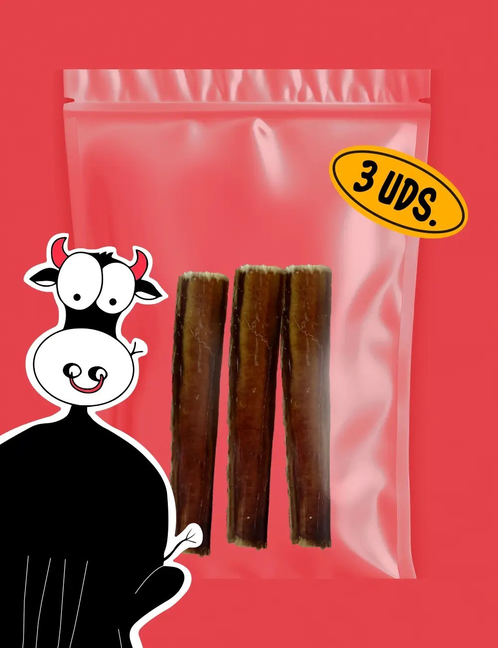 Snack Nervio de Toro - Snacks Deshidratados para Perros