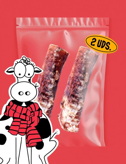 Snack Tráquea de Bovino - Snacks Deshidratados para Perros