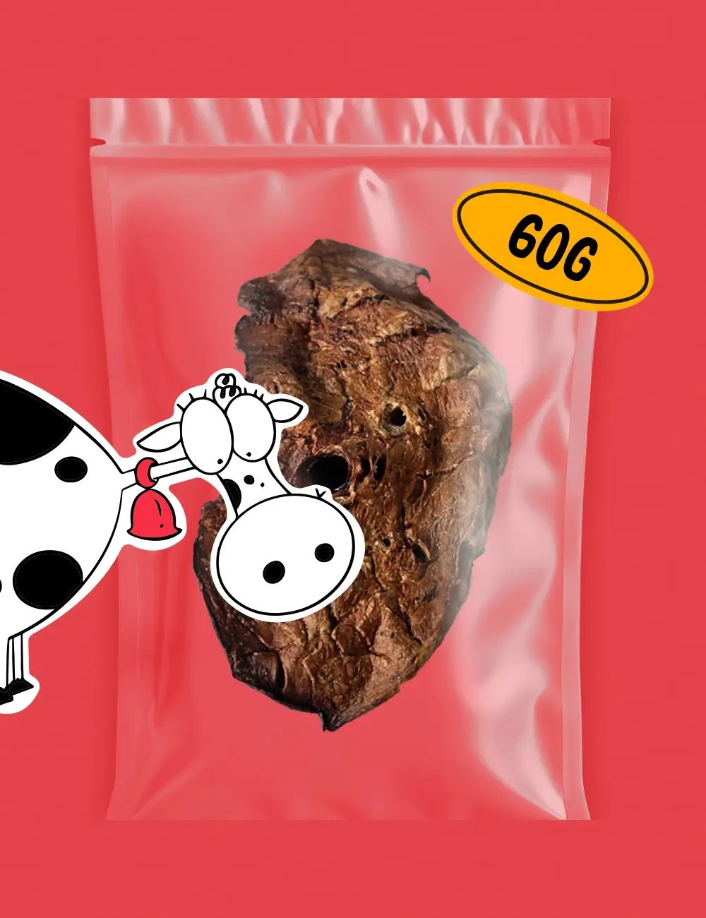 Snack Pulmón de Ternera - Snacks Deshidratados para Perros y Gatos