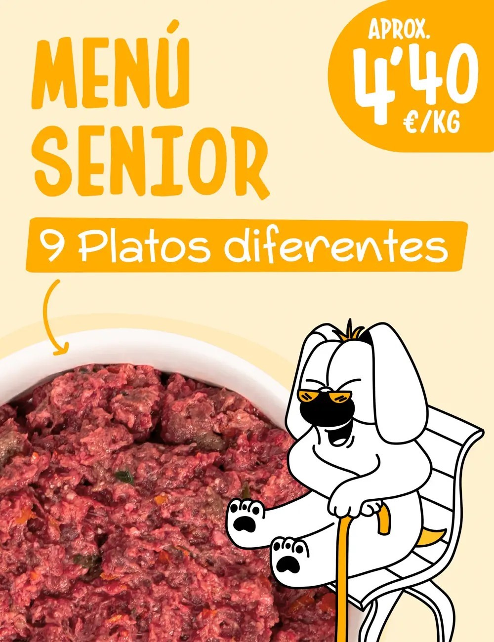 Menú Senior CRUDO 5kg