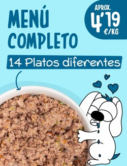 Menú Completo COCINADO 15kg