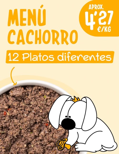 Menú Cachorro COCINADO 15kg