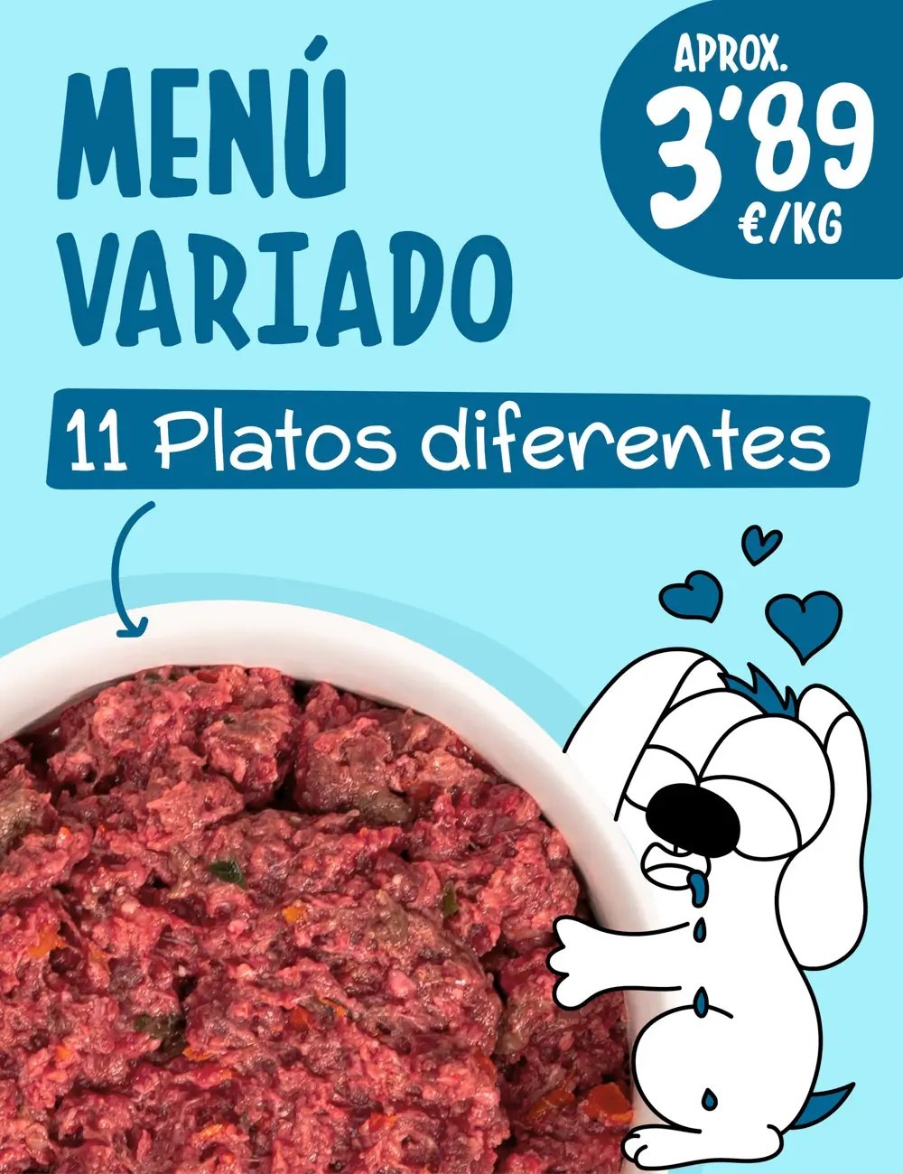 Menú Variado CRUDO 15kg