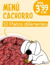 Menú Cachorro CRUDO 15kg
