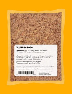 Plato de Pollo Cocinado - Comida Natural para tu perro