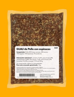 Pollo con Espinacas CRUDO