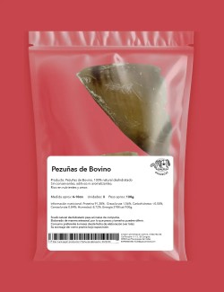 Snack Pezuñas de Bovino - Snacks Deshidratados para Perros