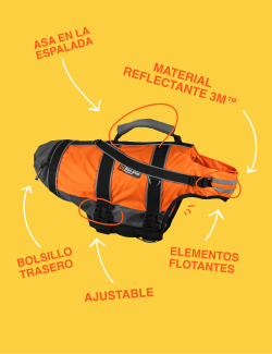 NON-STOP DOGWEAR SAFE LIFE JACKET NARANJA