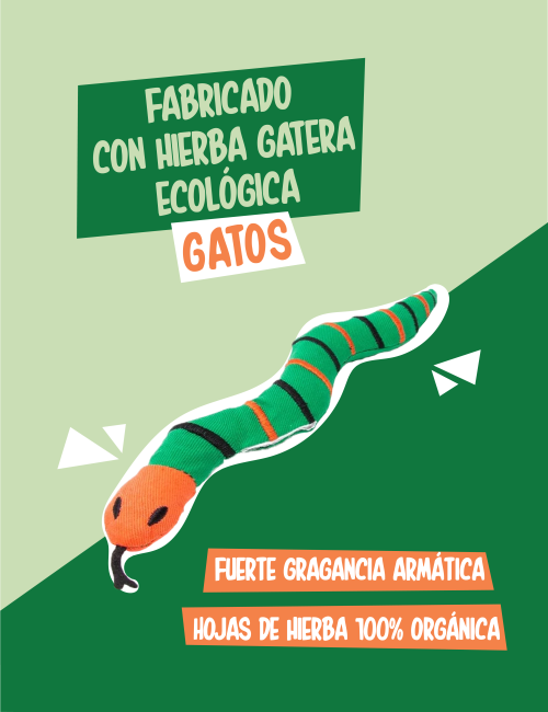 KING CATNIP Juguete Serpiente para gatos con hierba gatera