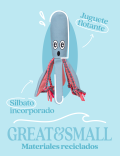 Great&Small Ocean Oddity Calamar Juguete flotante para perros