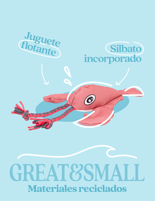 Great&Small Ocean Oddity Langosta Juguete flotante para perros